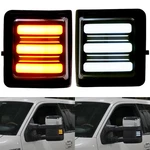 Pair Side Tow Mirror Marker Signal Lights For 08-16 Ford F250 F350 F450 F550 Drl. Fixed Price $61.45.