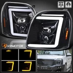 Jet Black Fits 2007-2014 Gmc Yukon Xl Denali Switchback Projector Headlights. Fixed Price $298.38.