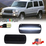 Smoke White Led Front Fender Side Marker Lights For 07-17 Jeep Patriot & Compass. Fixed Price $12.99.