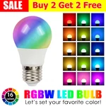 E27 Rgb Led Light Bulb 16 Color Changing Dimmable Lamp Remote Control Colorful. Fixed Price $9.65.