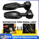 Front Rear Led Turn Signal Lights Amber Left Right For Kawasaki Ninja 125 19-20. Fixed Price $18.99.