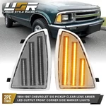 Clear Front Corner Light With Amber Led Pair For 94-97 Chevy S10 / 95-97 Blazer. Fixed Price $35.95.