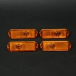 Fits 63 1963 Chevy Bel Air Impala Lot 4 Amber Turn Signal Parking Light Lenses. Fixed Price $24.99.