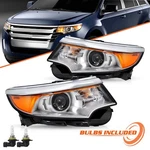 For 2011 2012 2013 2014 Ford Edge Halogen Headlights Headlamps Left+right W/bulb. Fixed Price $154.89.