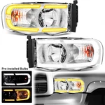 Led Drl Headlights Sequential Turn Signal For 2002-2005 Dodge Ram 1500 2500 3500. Fixed Price $159.99.