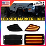 2/4/6 Smoke Fender Bumper Amber Led Side Light Marker For 97-06 Jeep Wrangler. Fixed Price $97.18.