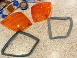 Mercedes Benz W116 450se 450sel 6.9l Lh Rh Turn Signal Lens Set With Gaskets. Fixed Price $475.00.
