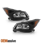 Fit 2014-2016 Subaru Forester Oe Halogen Style Pair Black Headlights Replacement. Fixed Price $125.99.