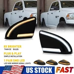 For 2009-2022 Dodge Ram Amber & White Front Side Mirror Signal Light Puddle Lamp. Fixed Price $37.99.