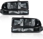 Headlights Assembly Bumper Turn Signal Light Lamp For Chevy Blazer 1998-2005 Che. Fixed Price $122.99.