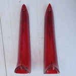 Pair Oem 1961 Cadillac Taillight Lenses Coupe Deville Eldorado Fleetwood Caddy. Fixed Price $100.00.