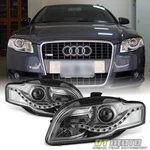 2006-2008 Audi A4 S4 B7 Smd Led Drl Halogen Type Projector Headlights Left+right. Fixed Price $209.99.