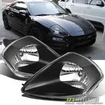 Blk 2000-2005 Mitsubishi Eclipse Replacement Headlights Headlamps Set Left+right. Fixed Price $78.99.
