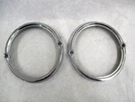 (2) 1965-66 Chevrolet Chevy Biscyane Impalatail Light Bezel #5956934. Fixed Price $25.00.
