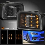 Black Fits 2015-2021 Subaru Wrx Led Sequential Turn Signal Corner Bumper Lights. Fixed Price $63.38.