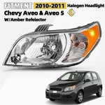 For 2009 2010 2011 Chevy Aveo 5 Ls/ Lt Halogen Headlight W/amber Reflector Left. Fixed Price $62.89.