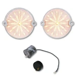 63 64 65 66 67 Corvette Clear Amber Led Bumper Turn Signal Park Light Lens Pair. Fixed Price $87.35.