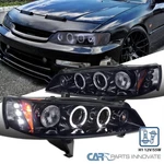 Fits 1994-1997 Honda Accord Dual Led Halo Rims Smoke Projector Lamps Headlights. Fixed Price $139.95.