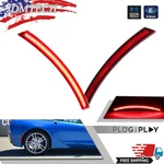 2x Red Lens Led Rear Side Marker Lights For Chevrolet Corvette C7 2014-2019. Fixed Price $29.99.