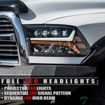 Topline For 2009-2018 Dodge Ram Full Led Sequential Projector Headlights - Black. Fixed Price $320.00.