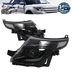 Headlight Lh+rh Pair Black Clear Corner Projector For 2011-2015 Ford Explorer. Fixed Price $172.90.