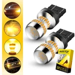 Amber 7444 7443 Led Front Turn Signal Blinker Light Bulbs No Hyper Flash 7440 2x. Fixed Price $17.09.