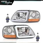 Fit For 97-04 F150 Expedition Clear Led Tube Headlights & Corner Parking Lights. Fixed Price $88.79.