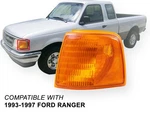 Fits Corner Turn Signal Light 1993 - 1997 Ford Ranger Driver Left Side Fo2520118. Fixed Price $17.68.