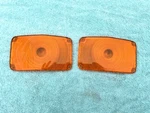 1956 Chevrolet 150 210 Bel Air New Amber Park Light Lamp Lens Pair (oem#5947140). Fixed Price $20.00.