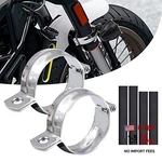 Biqing Motorcycle Turn Signal Bracket With Clamps - No-drill 32-41mm Silver. Fixed Price $34.01.