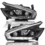 For 2015-2018 Nissan Murano Halogen W/led Drl Black Headlights Clear Lamps Pair. Fixed Price $235.99.