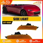 2x Side Marker Light Amber Lens Front Fit For Mazda Mx-5 Miata 2016-2022 Abs+pc. Fixed Price $15.99.