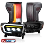 Full Led Reflector Headlights+tail Lights For 2007-2013 Toyota Tundra W/start-up. Fixed Price $900.00.