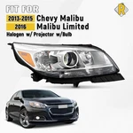 For 2013-2015 Chevy Malibu & 2016 Limited Halogen Headlight W/ Bulb Right. Fixed Price $72.99.