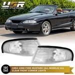 Oe Style Clear Lens Corner Light Set L+r For 94-98 Ford Mustang Gt V6 Svt Sn95. Fixed Price $64.95.