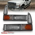1999-2004 Ford F250 F350 Super Duty/00-04 Excursion Smoke Bumper Signal Lights. Fixed Price $53.54.