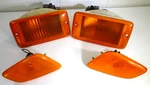 Jeep Wrangler Tj Front Marker Lamp & Side Blinker Light Set W/ Sockets Bulbs. Fixed Price $74.86.