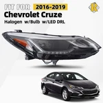 Projector Halogen Headlight With Led Drl W/ Bulb Right For 2016-2019 Chevy Cruze. Fixed Price $92.99.