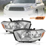 For 2008-2010 Toyota Highlander Halogen Headlight Chrome Housing Right+left Side. Fixed Price $179.88.