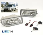 Clear Lens Fog Driving Light Assembly For 98-07 Toyota Land Cruiser Pair Lh Rh. Fixed Price $42.98.