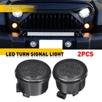 2x For Jeep Wrangler Jk 2007-2018 Front Amber Led Turn Signal Lights Smoked Lens. Fixed Price $20.89.