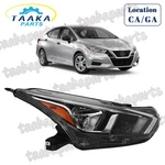 Halogen Headlight Assembly For 2020-2022 Nissan Versa S Sv Right Passenger Side. Fixed Price $75.99.