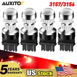4pcs Auxito Led Brake Stop Tail Light Bulbs 3157 3057 3357 3156 Red Turn Signal. Fixed Price $26.59.