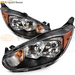 1 Pair Black Housing Right Left Headlights Assembly For 2014-2018 Ford Fiesta. Fixed Price $159.99.