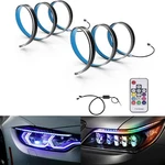 2pc 18.5" Rgb Led Headlight Eyebrow Strip Tube Light Sequential Signal Drl. Fixed Price $22.53.