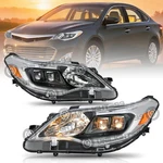 For 2013-2015 Toyota Avalon Headlights Chrome Headlamps Halogen Left+right Pair. Fixed Price $168.69.
