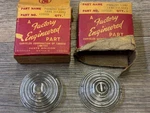 1948 49 50 Dodge Pick Up Truck B-1 B-2 Nos Mopar Glass Parking Light Lens Set. Fixed Price $125.00.