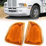 Pair 29 Amber Led Front P/t/c Light Assembly Replacement For Kenworth T600. Fixed Price $64.60.