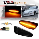For 2000-2005 Toyota Celica Smoke Lens Amber Led Front Bumper Side Marker Lights. Fixed Price $29.99.