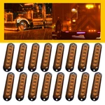 16x Amber 6-led Marker Side Light Rv Van Trailer Truck Clearance Lamp Waterproof. Fixed Price $37.99.